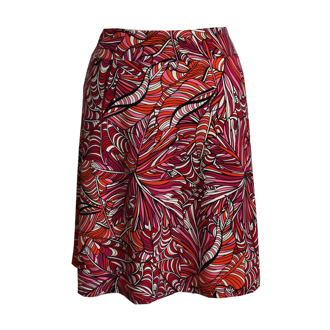 Travel Skirt in Funky Bright Print, 